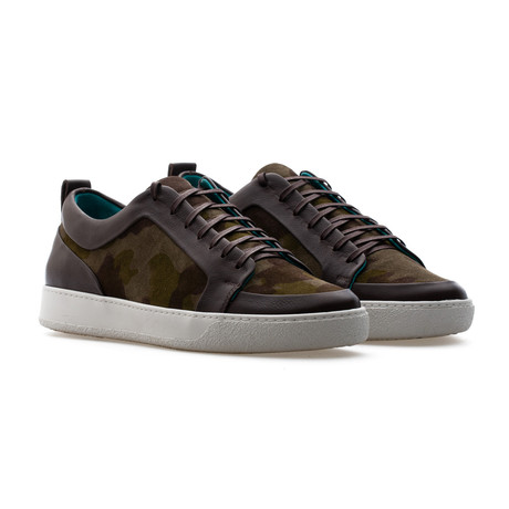 Sean Low Top Sneaker // Dark Brown + Khaki Camo (Euro: 39)