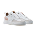 Woke Low Top Sneaker // Pink + White + Light Cream (Euro: 41)