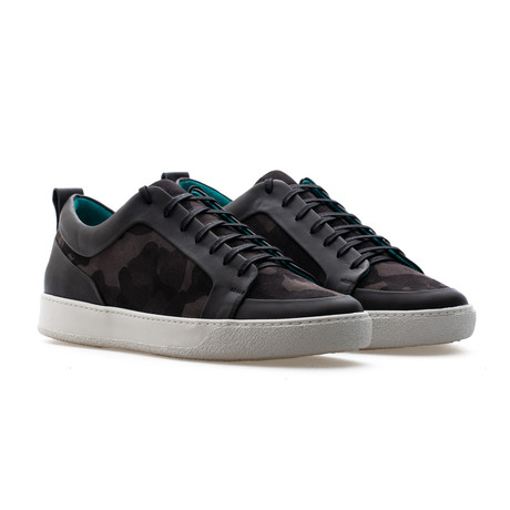 Sean Low Top Sneaker // Black + Gray Camo (Euro: 39)