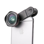 Pictar Smart Selfie Stick + Smart Lens Wide Angle (Black)