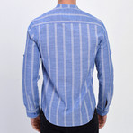 Stripe Long Sleeve // Blue (L)