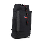 Blok Unisex Backpack // Large // Deep Woven (Licorice Black Bold)