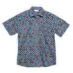 Hampton Casual Point Collar Short Sleeve Button Down // Turquoise (M)