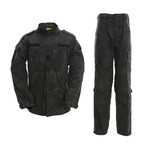 Jacket + Trousers Set // Black + Snake (S)