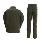 Jacket + Trousers Set // Dark Army Green (S)