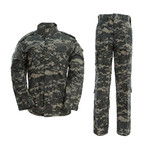 Jacket + Trousers Set // Dark Gray + Camouflage (XL)