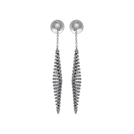 Stefan Hafner 18k White Gold Diamond Earrings