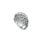 Stefan Hafner 18k White Gold Diamond Cocktail Ring // Ring Size: 8