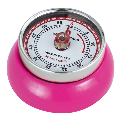 Zassenhaus // "Retro" Kitchen Timer (Magenta)