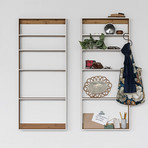 Fivesquare Wall Mounted Shelf // Light Gray