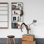 Fivesquare Wall Mounted Shelf // Light Gray