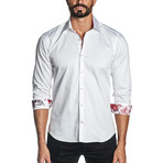 Jared Lang // Denali Long Sleeve Button-Up Shirt // White (L)