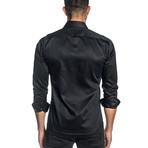 Jared Lang // Indus Long Sleeve Button-Up Shirt // Black (L)