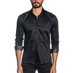 Jared Lang // Indus Long Sleeve Button-Up Shirt // Black (XL)