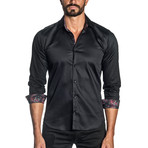 Jared Lang // Capri Long Sleeve Button-Up Shirt // Black (M)