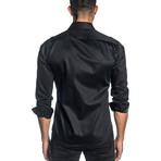 Jared Lang // Robin Long Sleeve Button-Up Shirt // Black (M)