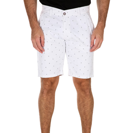 Tiny Dot + Boat Shorts // White (28)