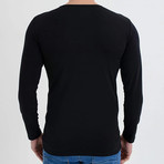Nile Long Sleeve T-Shirt // Black (2XL)