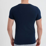 Casual T-Shirt // Navy Blue (L)