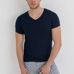 Casual T-Shirt // Navy Blue (L)