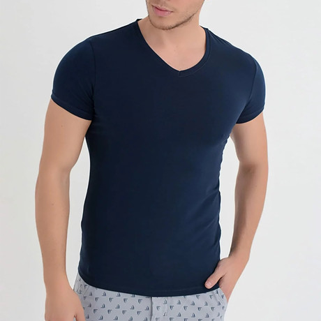 Casual T-Shirt // Navy Blue (S)