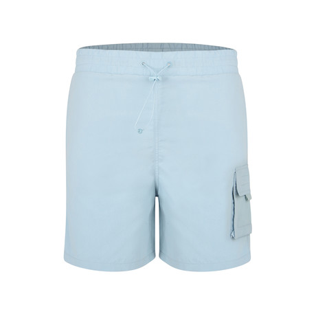 Mozambique Mesh Pocket Swim Shorts // Pale Blue (S)