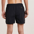Malta Basic Swim Shorts + Print // Black (XL)