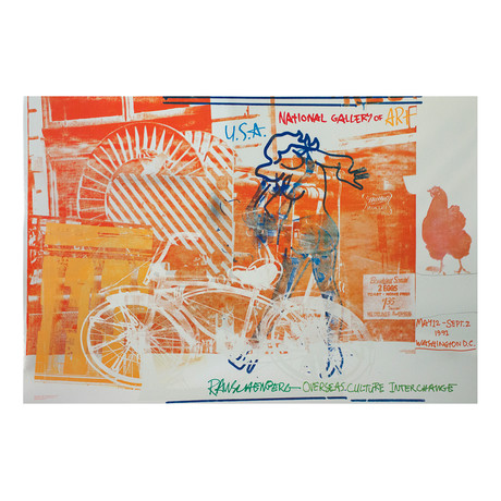 Robert Rauschenberg // Bicycle, National Gallery // 1992 Foil Print