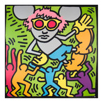 Keith Haring // Andy Mouse // 1989 Serigraph