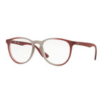 Ray-Ban // Women's 0RX7046 Teardrop Optical Frames // Light Brown + Bordeaux Gradient
