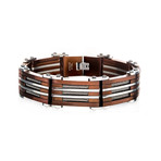 Three Cable Plated Bracelet // Capucchino