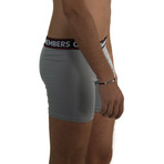 3 Pack Athletic Boxer Brief // Black + Gray + Striped (S)