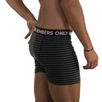 3 Pack Athletic Boxer Brief // Black + Gray + Striped (M)