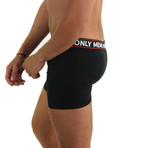 3 Pack Athletic Boxer Brief // Black + White + Striped (S)