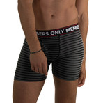 3 Pack Athletic Boxer Brief // Black + Gray + Striped (XL)