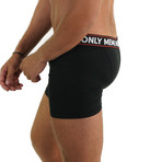 3 Pack Athletic Boxer Brief // Black + Gray + Striped (S)