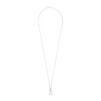 Assael 18k White Gold Diamond + Japanese Akoya Pearl Pendant Necklace I