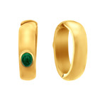 Assael 18k Yellow Gold Emerald Earrings