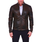 Hammer Leather Jacket // Brown (L)
