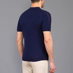 Gabriel Tricot Linen T-Shirt // Dark Blue (M)