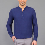 Hyde Button-Up Shirt // Indigo (L)