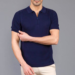 Gabriel Tricot Linen T-Shirt // Dark Blue (XL)