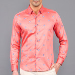 Owen Button-Up Shirt // Salmon (S)