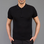 Gabriel Tricot Linen T-Shirt // Black (2XL)