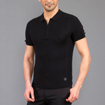 Gabriel Tricot Linen T-Shirt // Black (L)