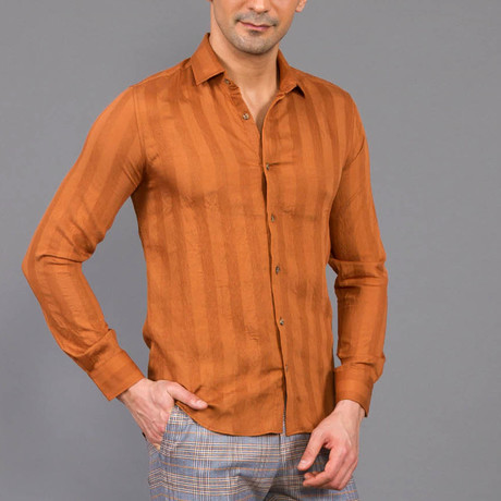 Andrew Button-Up Shirt // Camel (S)