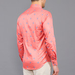 Owen Button-Up Shirt // Salmon (S)