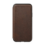 Rugged Folio // Rustic Brown Leather (iPhone XS)