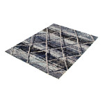 Morocco Abstract Rug // Blue (7'3"L x 5'3"W)