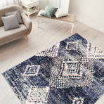 Morocco Mosaique Rug // Blue (7'3"L x 5'3"W)